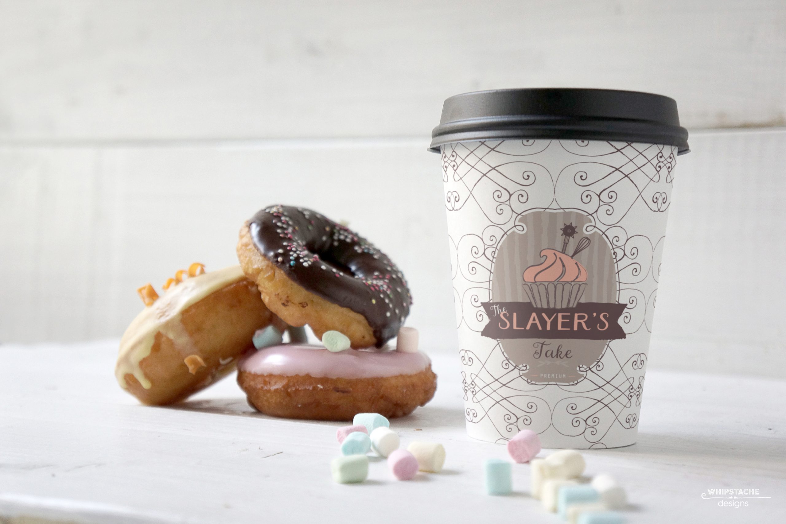 Slayers Cake Donut Coffee Cup Mockup@0,5x